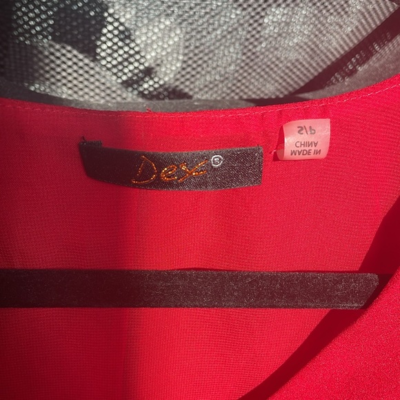 red rhinestone blouse - Picture 2 of 3